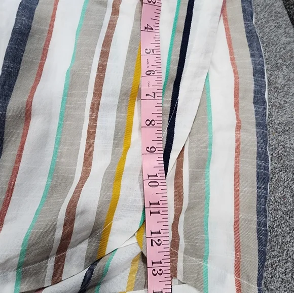 Free People Catalina Pastel Earth Tone Striped Skort Size US 12 - Picture 6 of 6